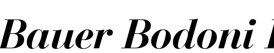 Bauer Bodoni Bold Italic BT Polices Telecharger